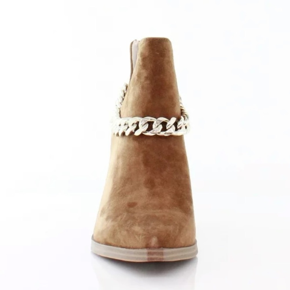 Steve Madden Cedar suede Leather With
Chain Ankle Booties size 6 - Picture 3 of 14